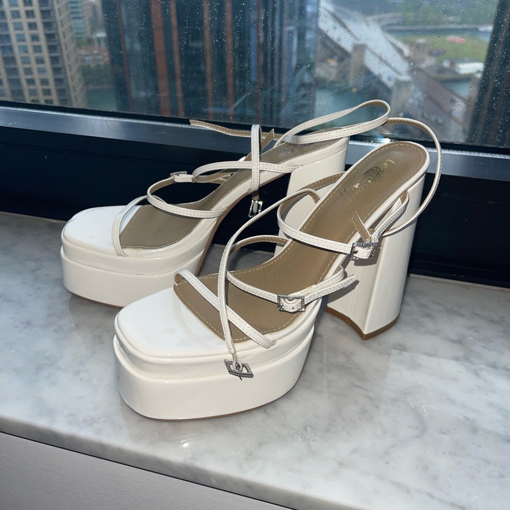 White Platform Heels